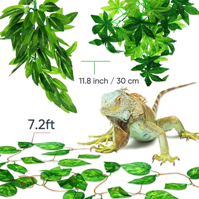 Nakup 1/3/4pcs plazilcev rastline 30 cm ponaredek listi habitat 